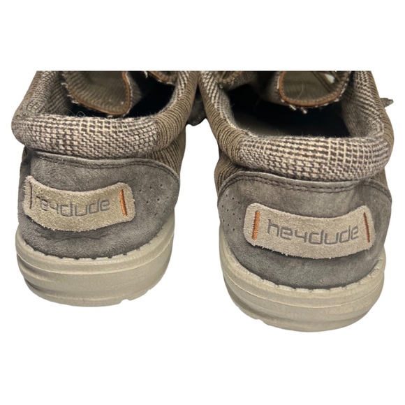 Hey Dude Wally corduroy brown 9 slip on casual neutral mens fall travel loafers - Picture 4 of 7